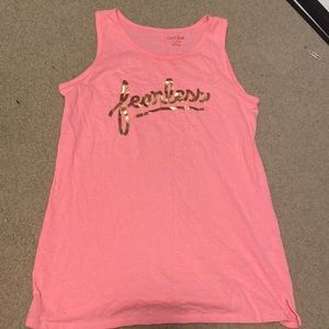 cat and jack “fearless” tank - girls xl 14/16